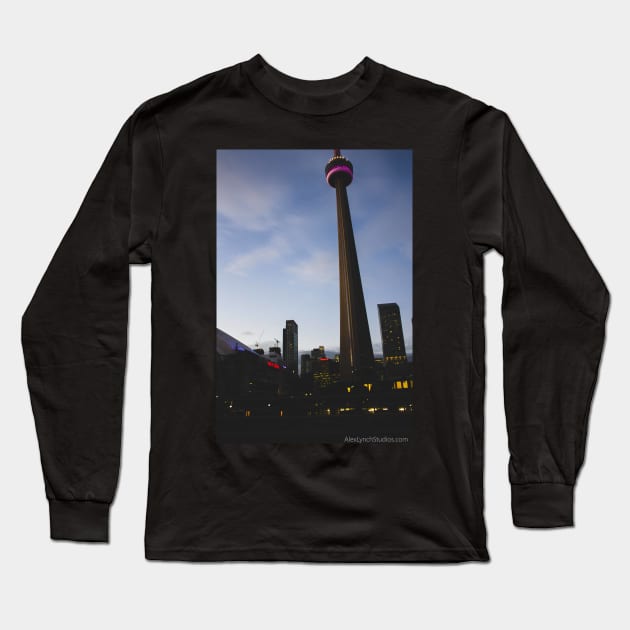 CN Tower Long Sleeve T-Shirt by Lynchreborn